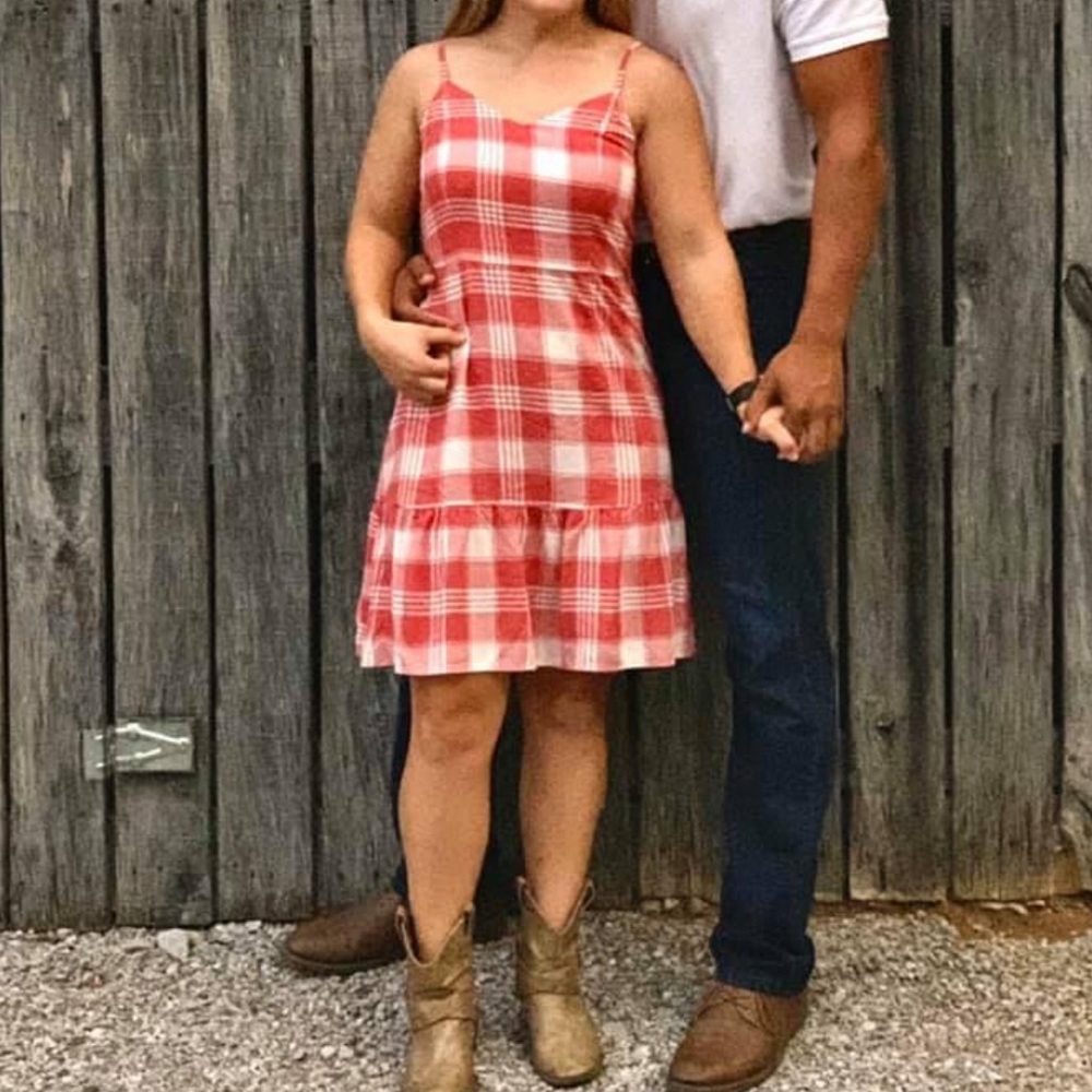 Red and White Checkered A.N.A dress